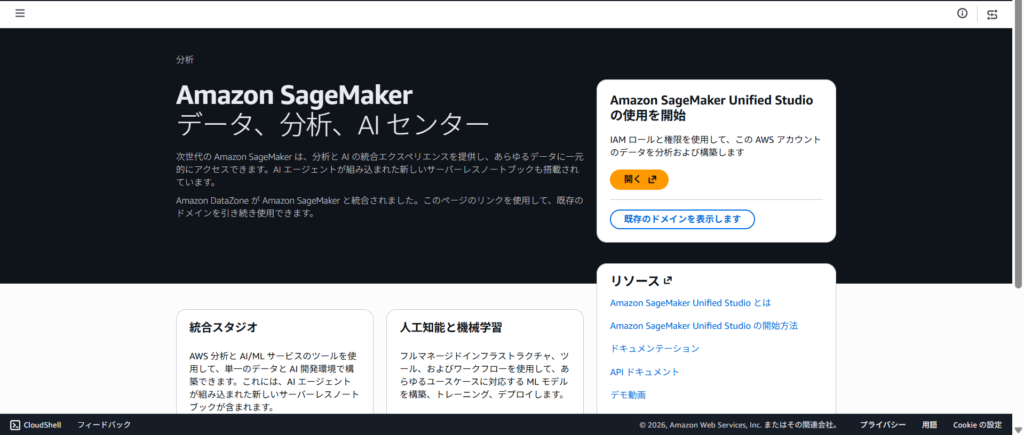 図7. SageMaker Unified Studioセットアップ画面_完了